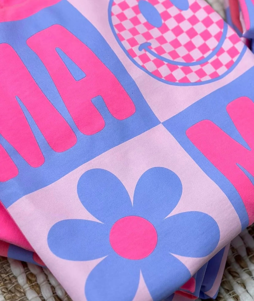 Pink Daisy Mama Tee
