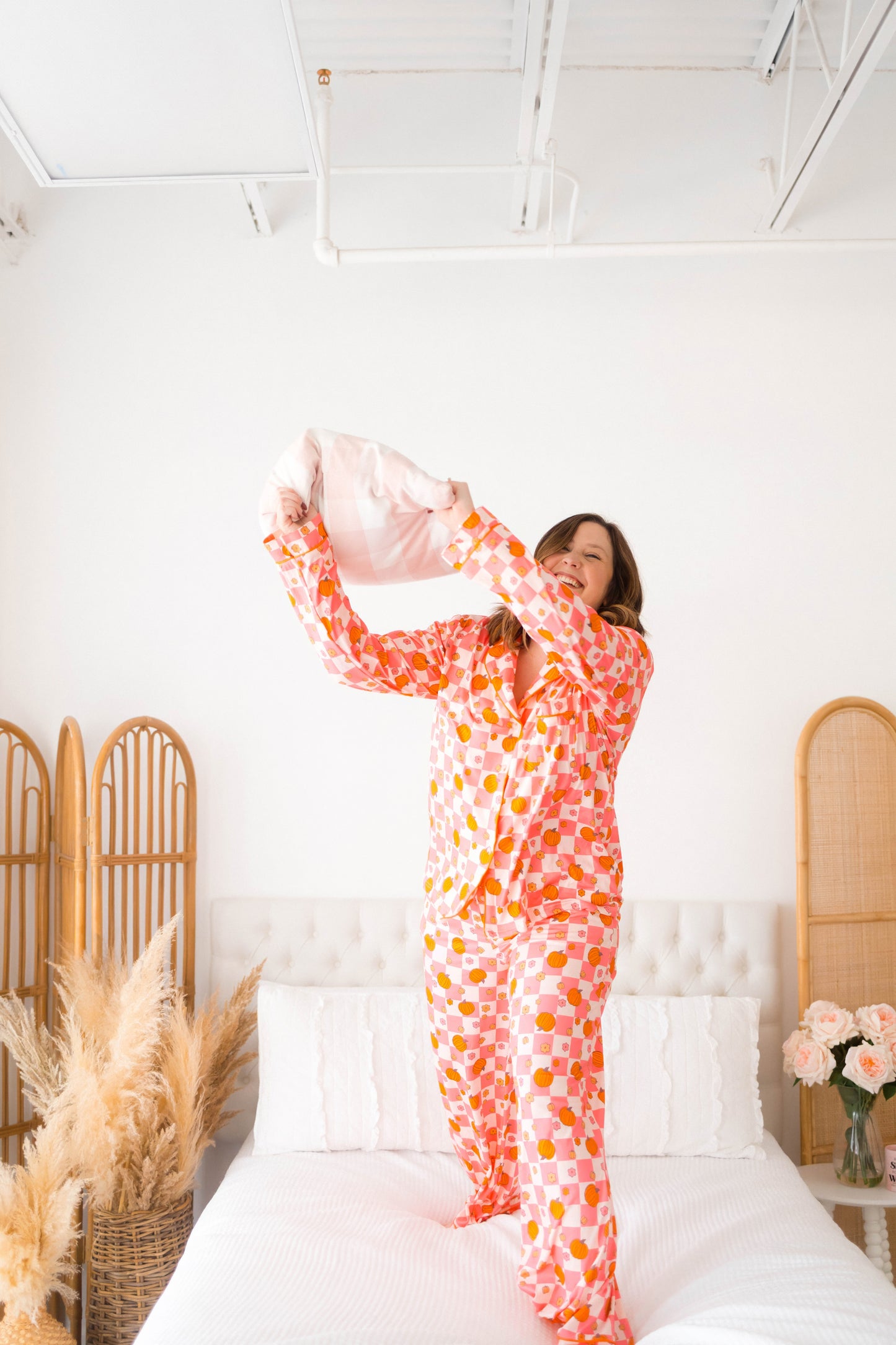 Emily Paige Designs Retro Pumpkin PJ Set