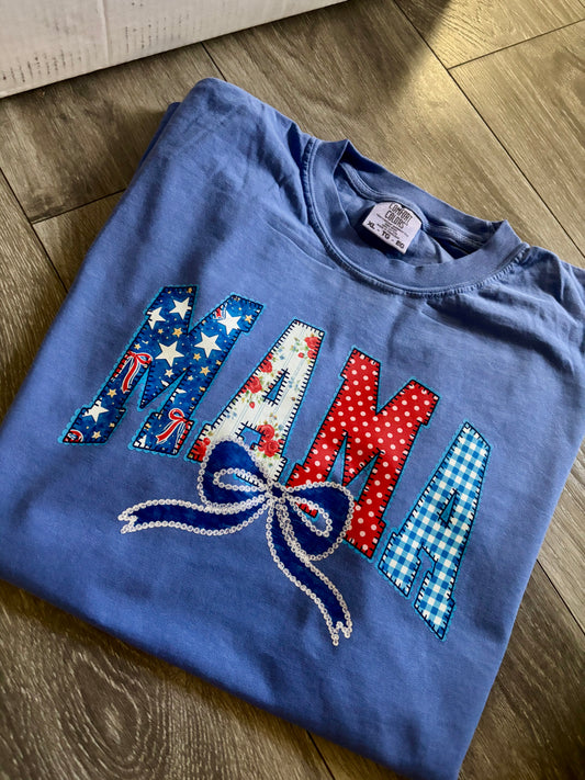 Red, White, and Blue Mama Tee