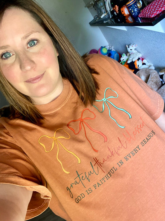 Grateful Thankful Blessed Tee