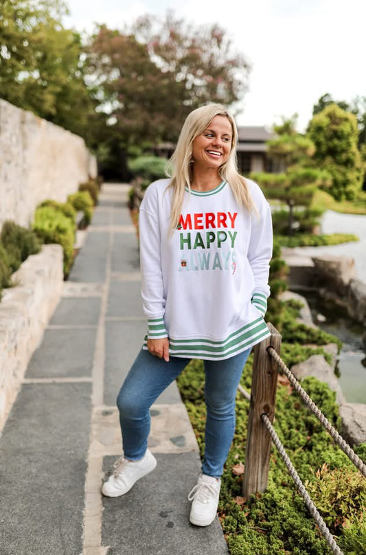 Merry Happy Always Pullover
