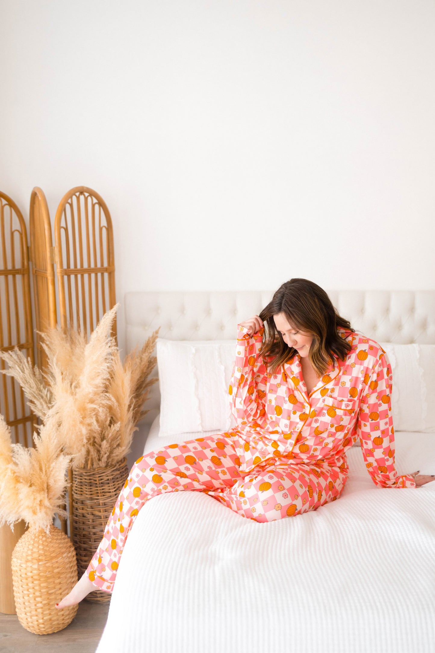 Emily Paige Designs Retro Pumpkin PJ Set