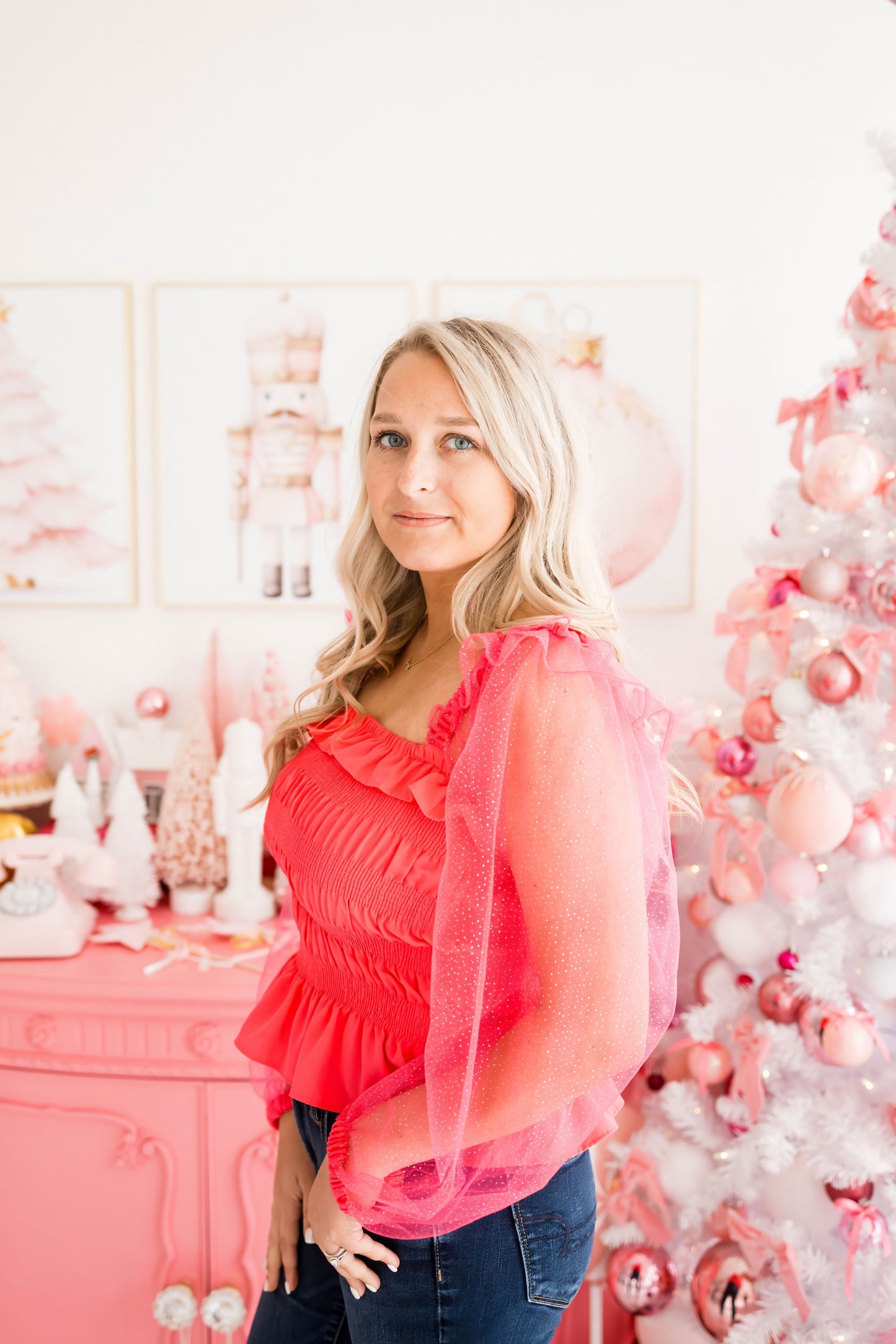 Delaynie Smocked Top