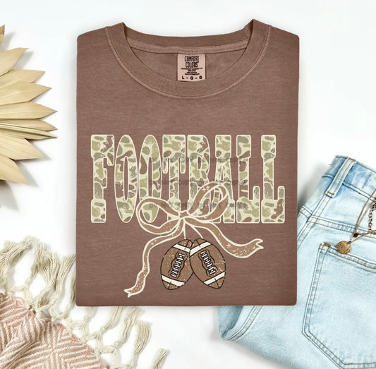 Camo Football Tee