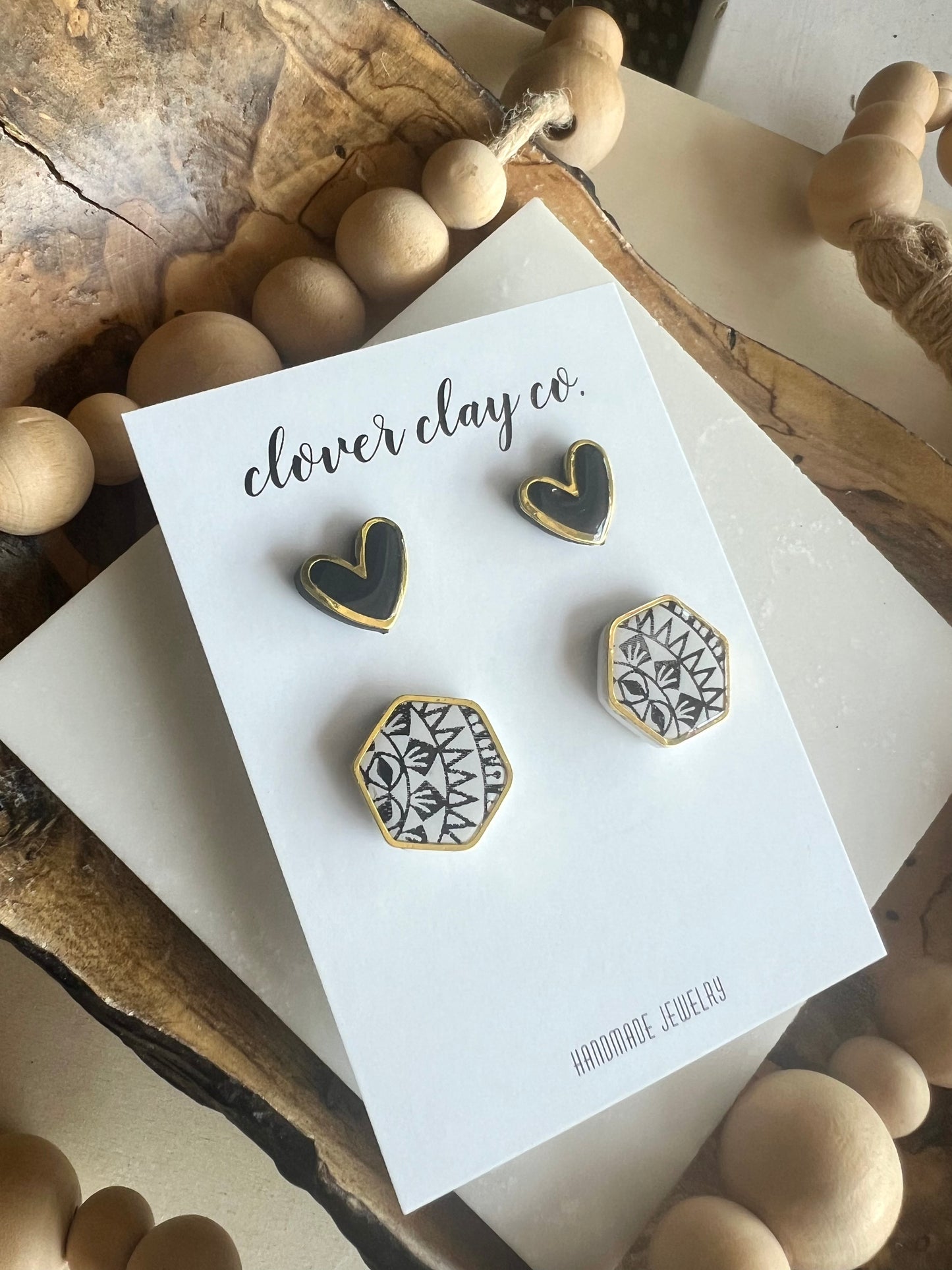 The Neutral Earring Collection by Clover Clay for EGB