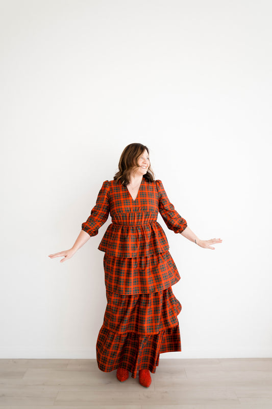 Emily Paige Designs Christmas Plaid Maxi Deposit
