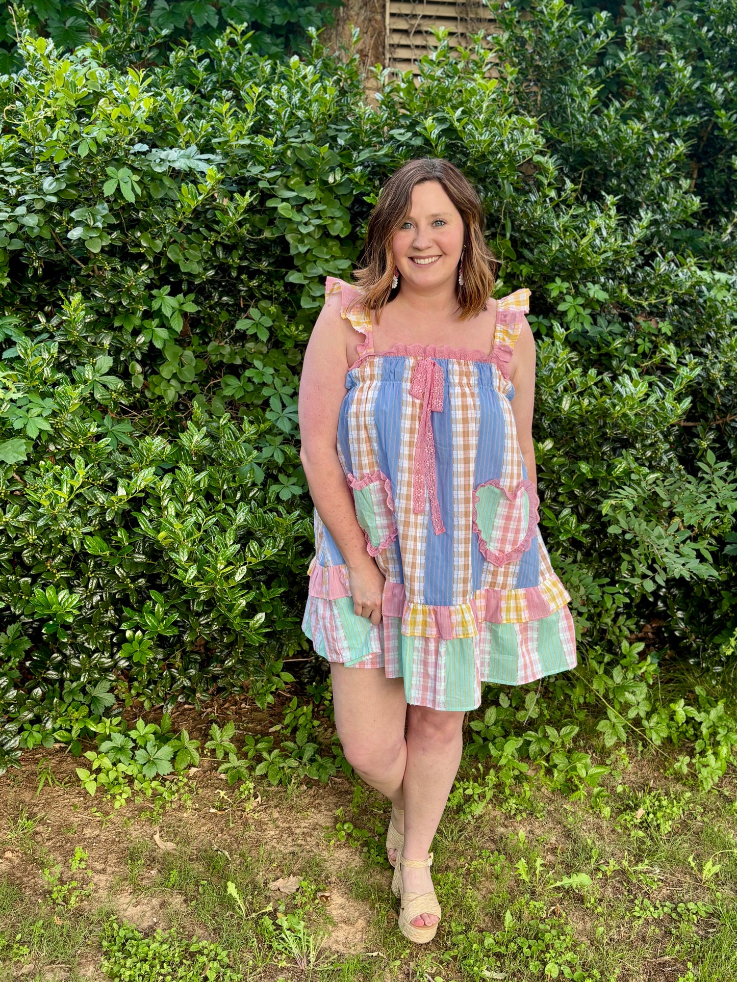 Pastel Patchwork Dress IN STOCK