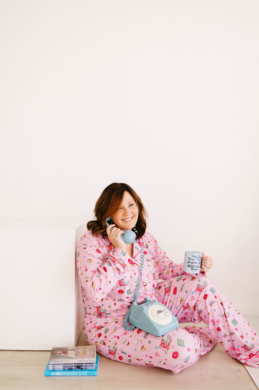 Emily Paige Designs Book & Coffee Lover Pj Set
