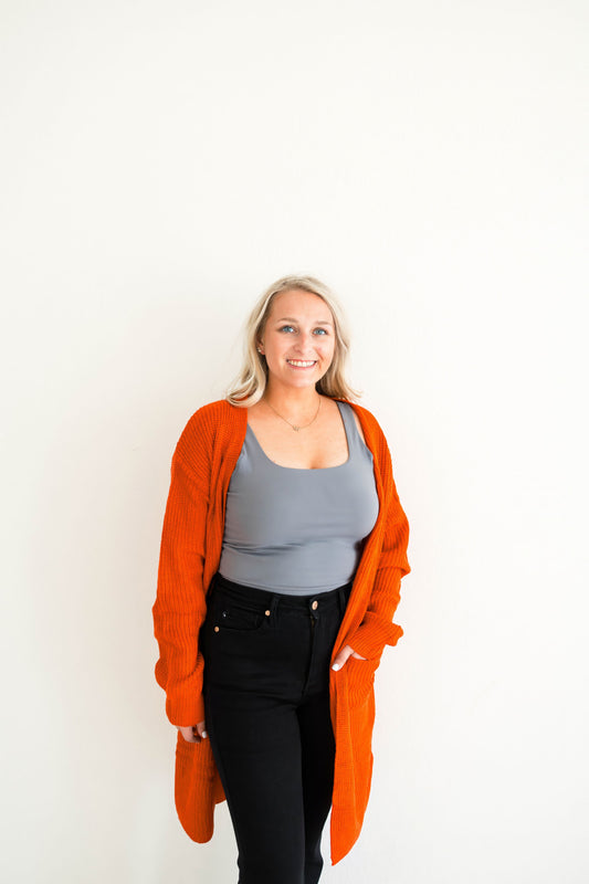 Crisp Fall Knit Cardigan