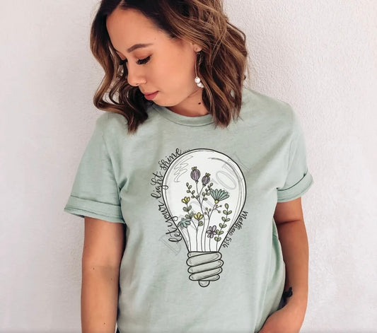 Let your light shine tee