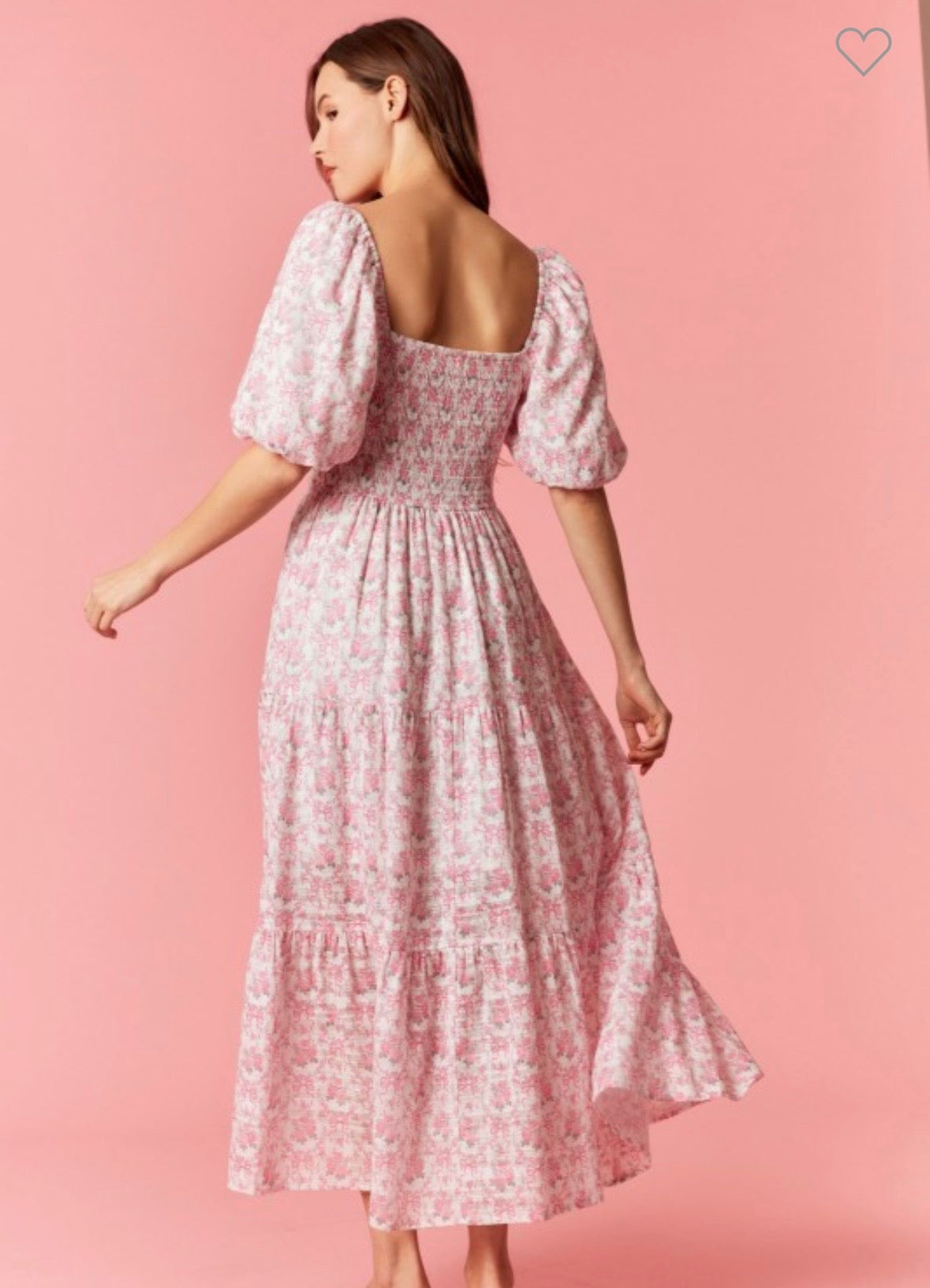 Isabella Lace Trimmed Floral Maxi