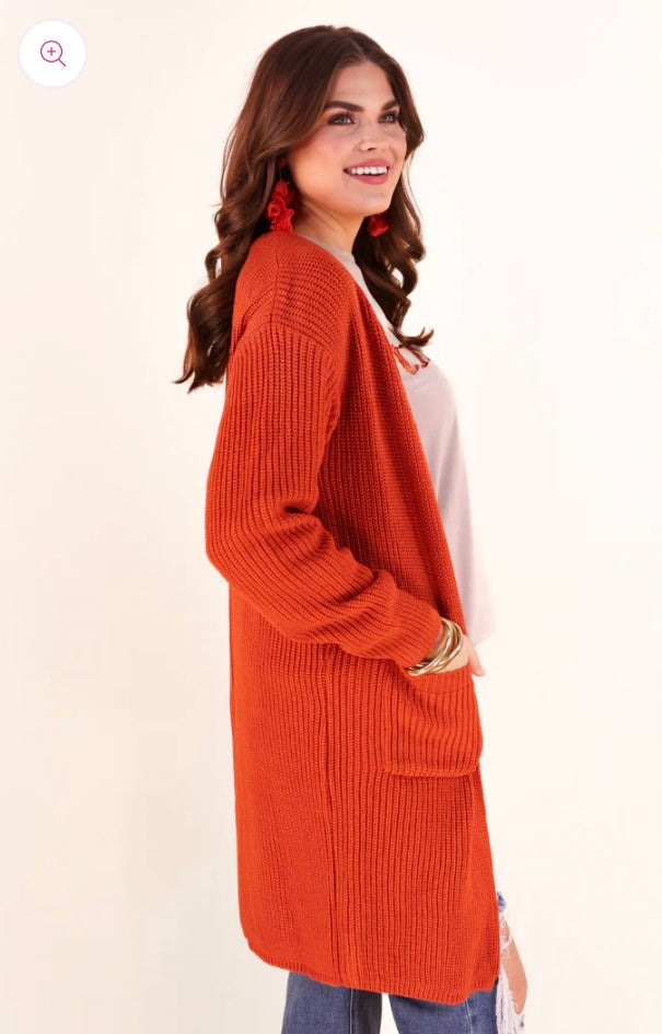 Crisp Fall Knit Cardigan