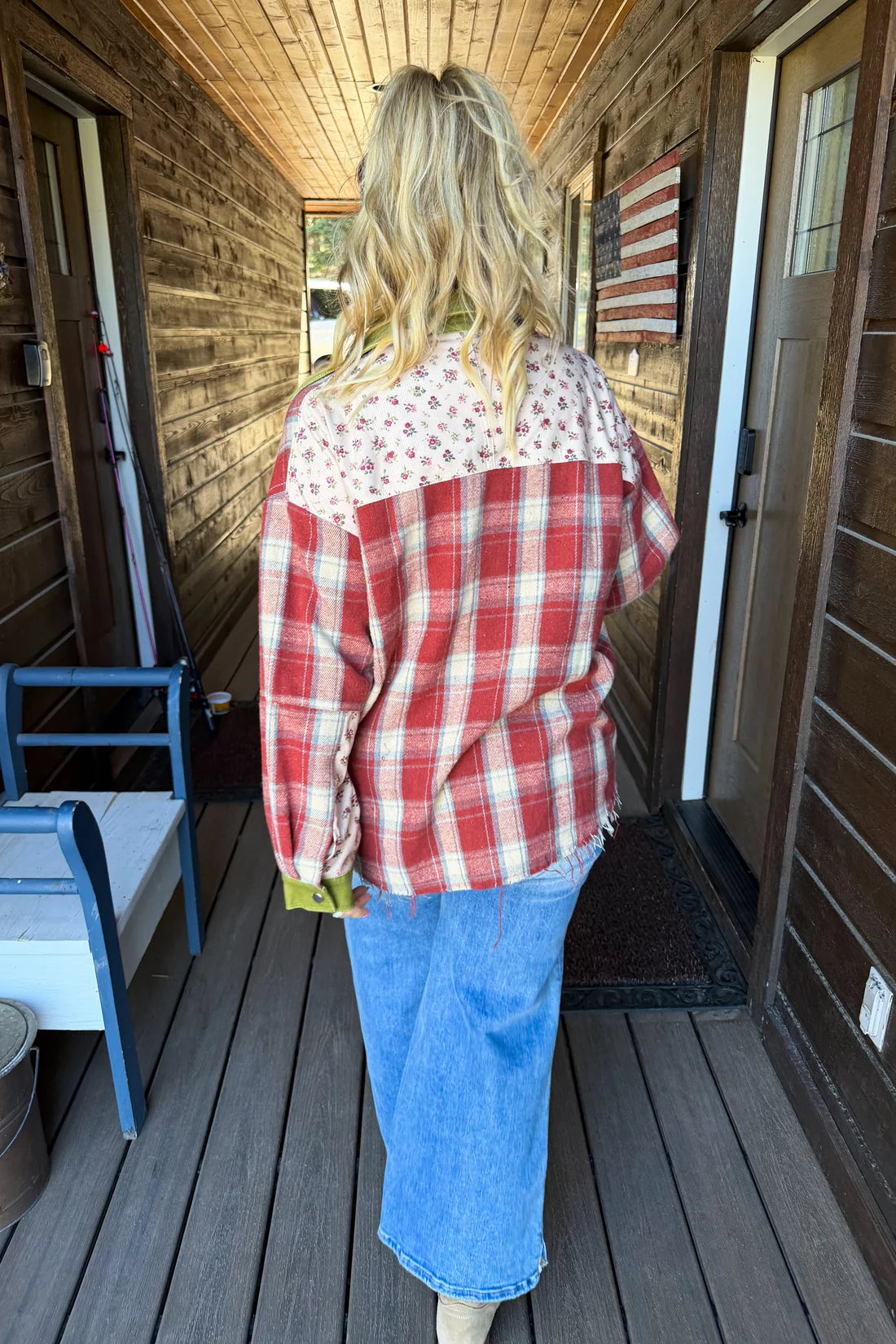 PREORDER- SCARLETT PLAID SHACKET By Blakeley