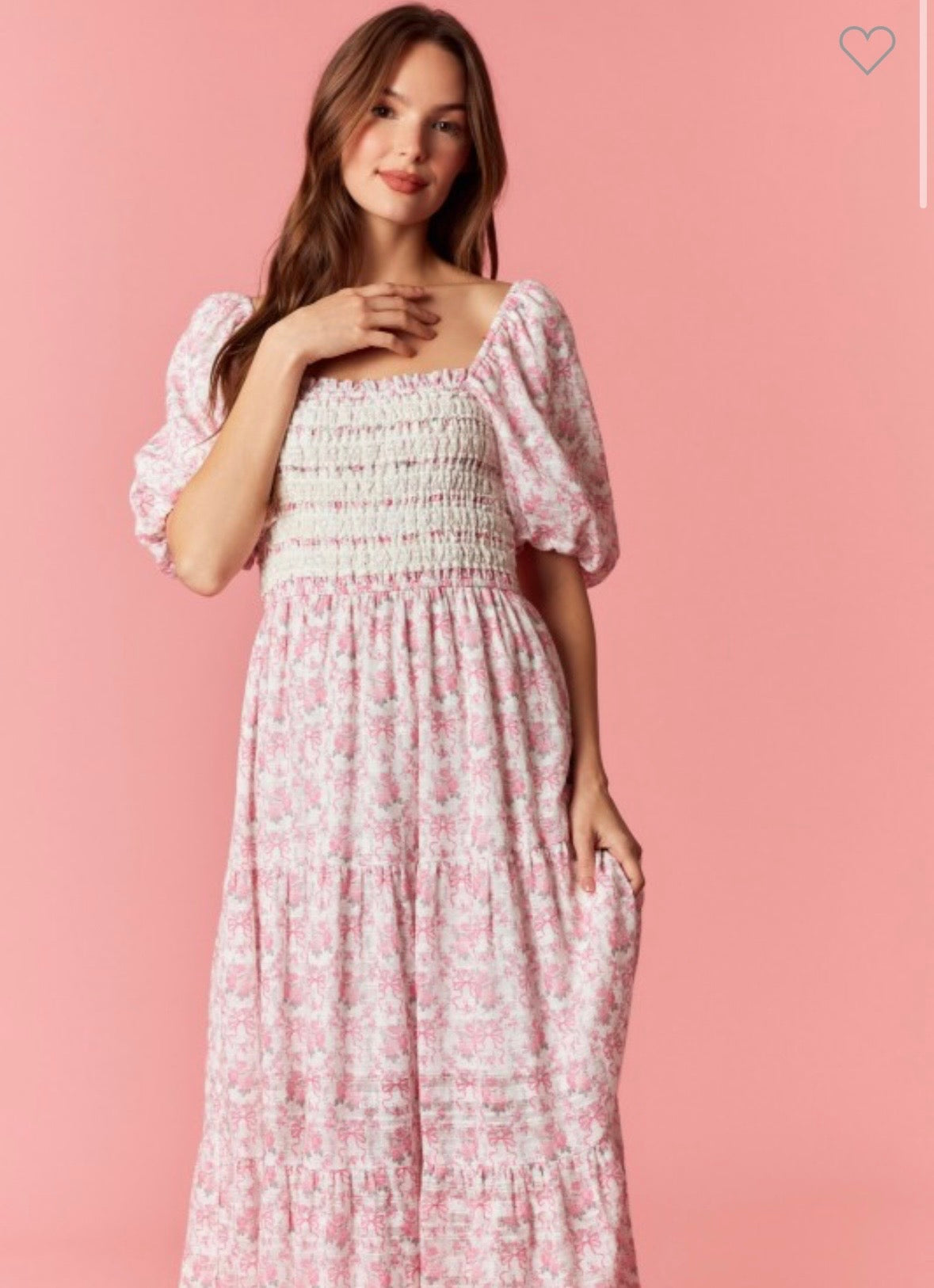 Isabella Lace Trimmed Floral Maxi