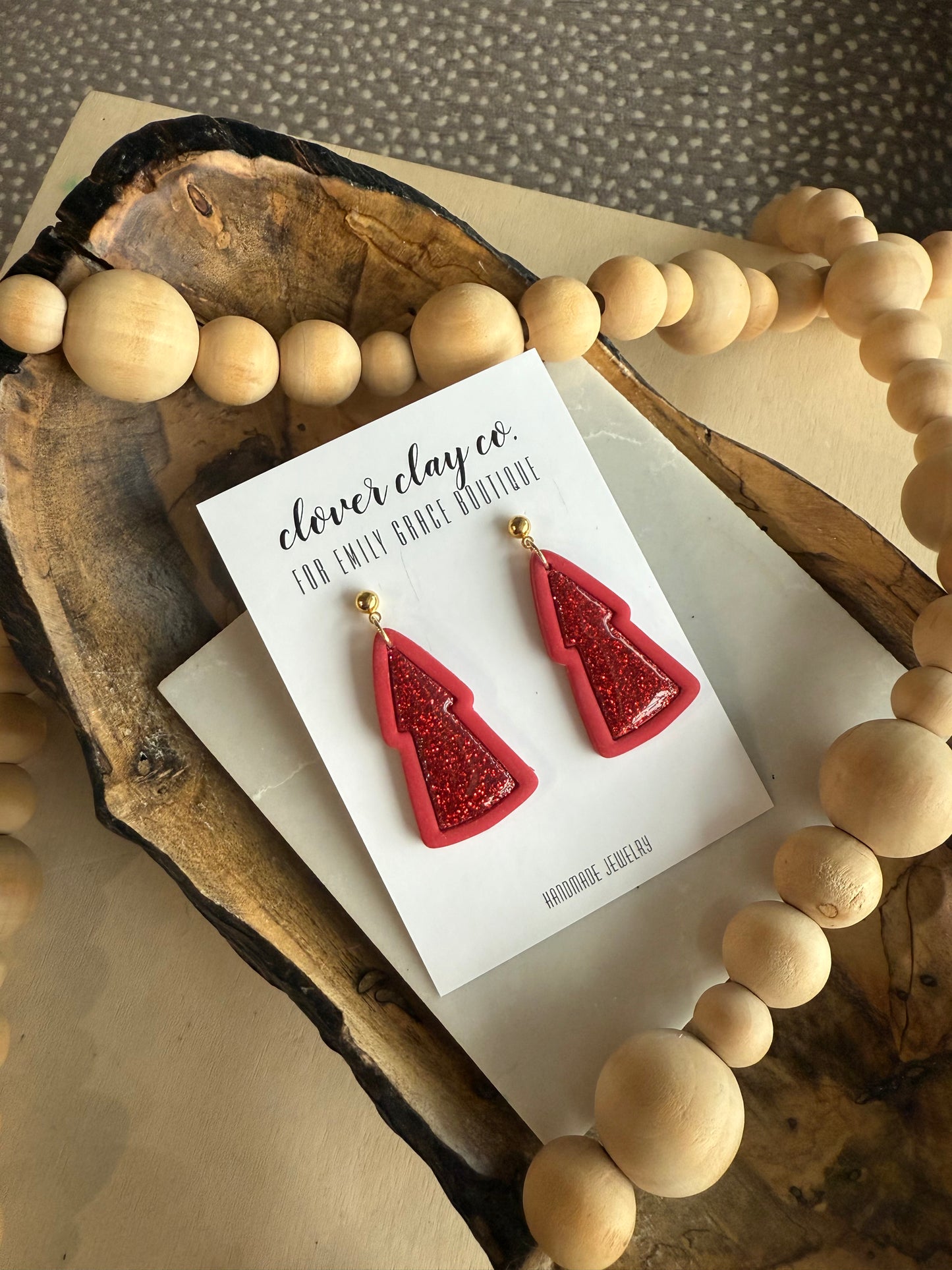 Clover Clay Christmas Earring Collection Part 1