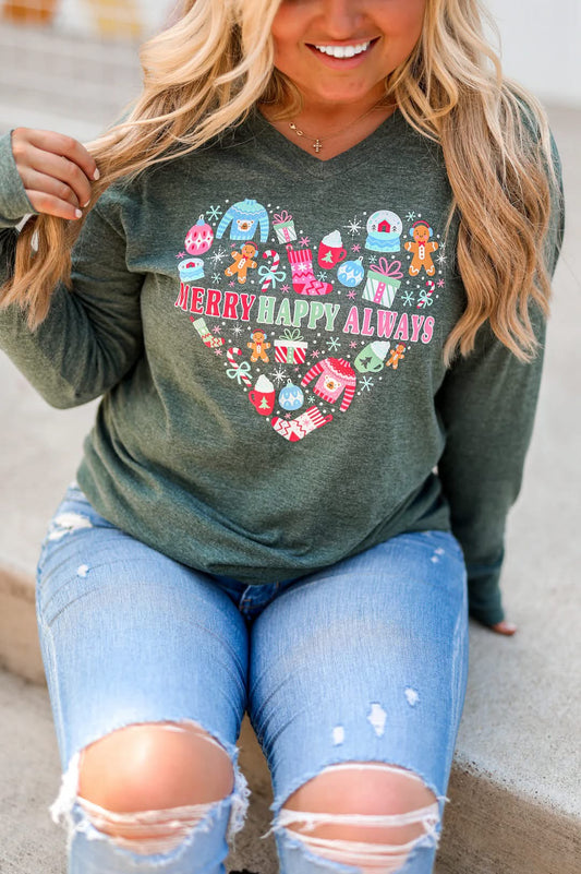 Merry Happy Always Longsleeve Tee