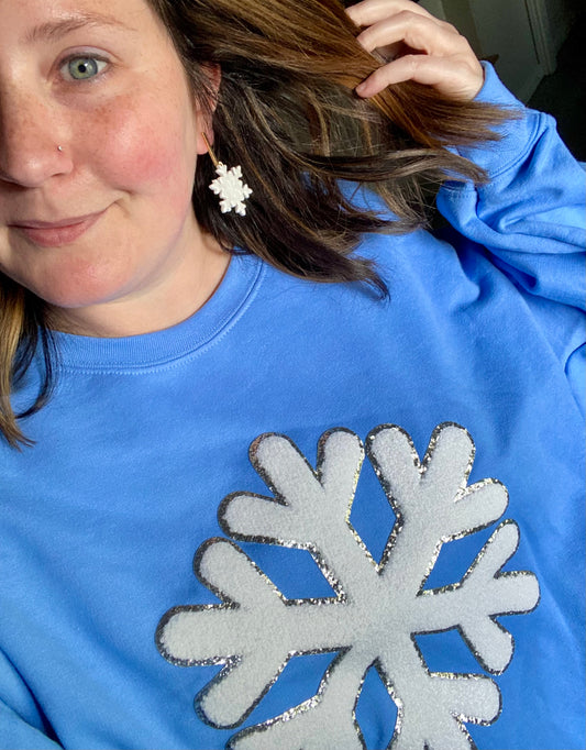 Snowflake Chenille Sweatshirt