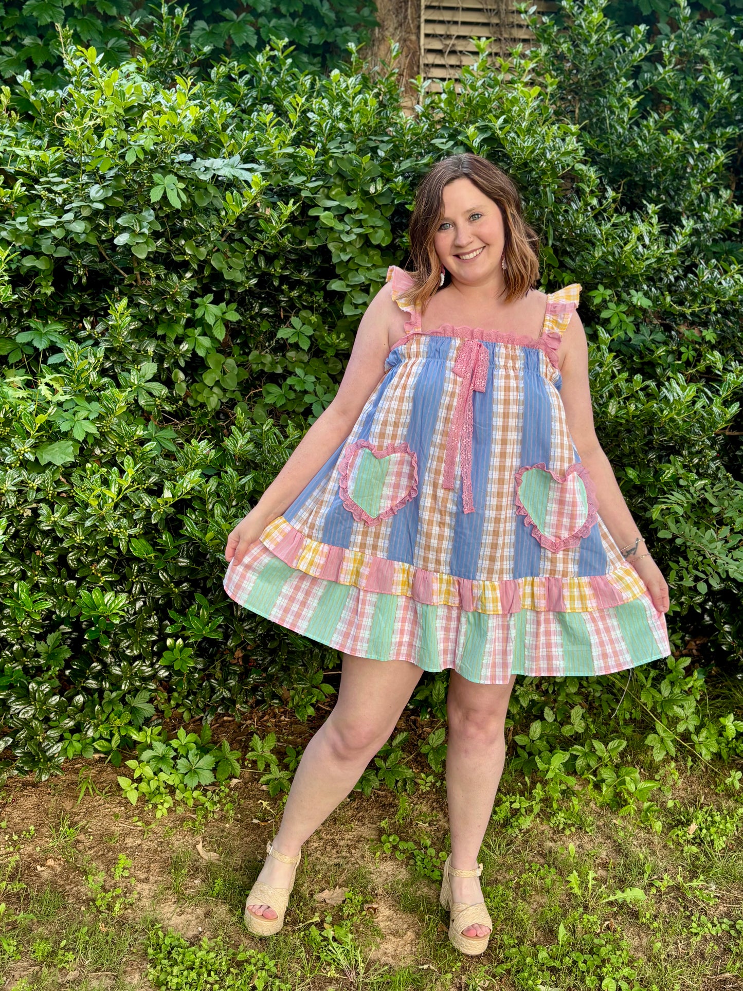Pastel Patchwork Dress IN STOCK