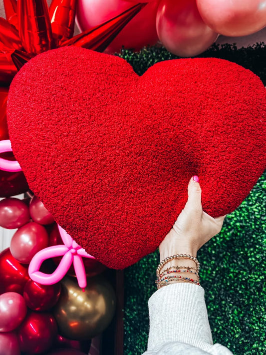 Heart Sherpa Pillows