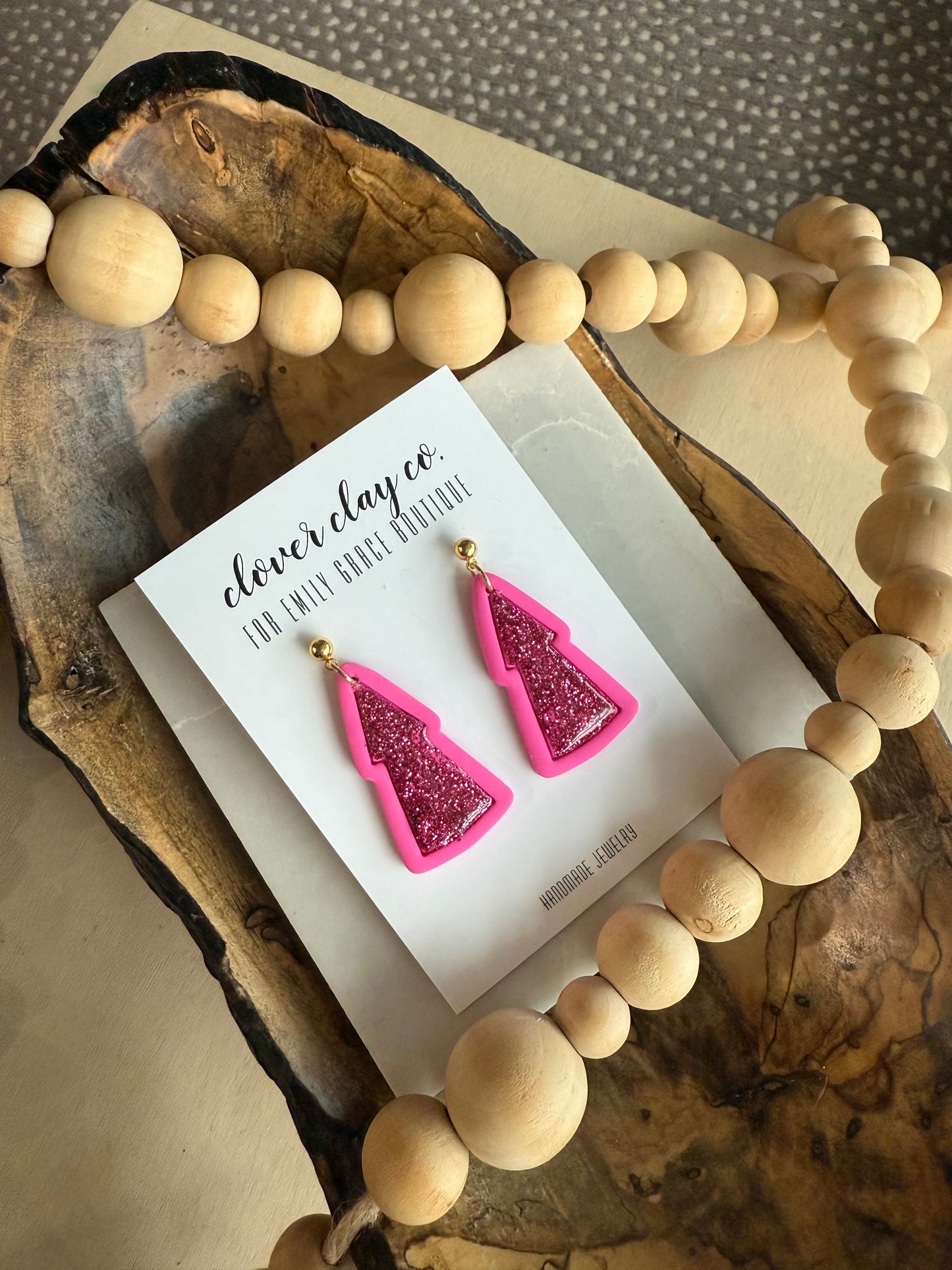 Clover Clay Christmas Earring Collection Part 1