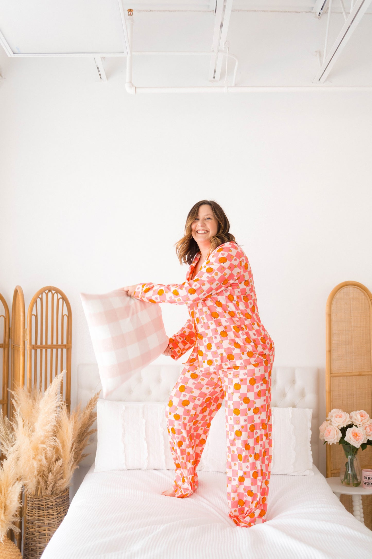 Emily Paige Designs Retro Pumpkin PJ Set