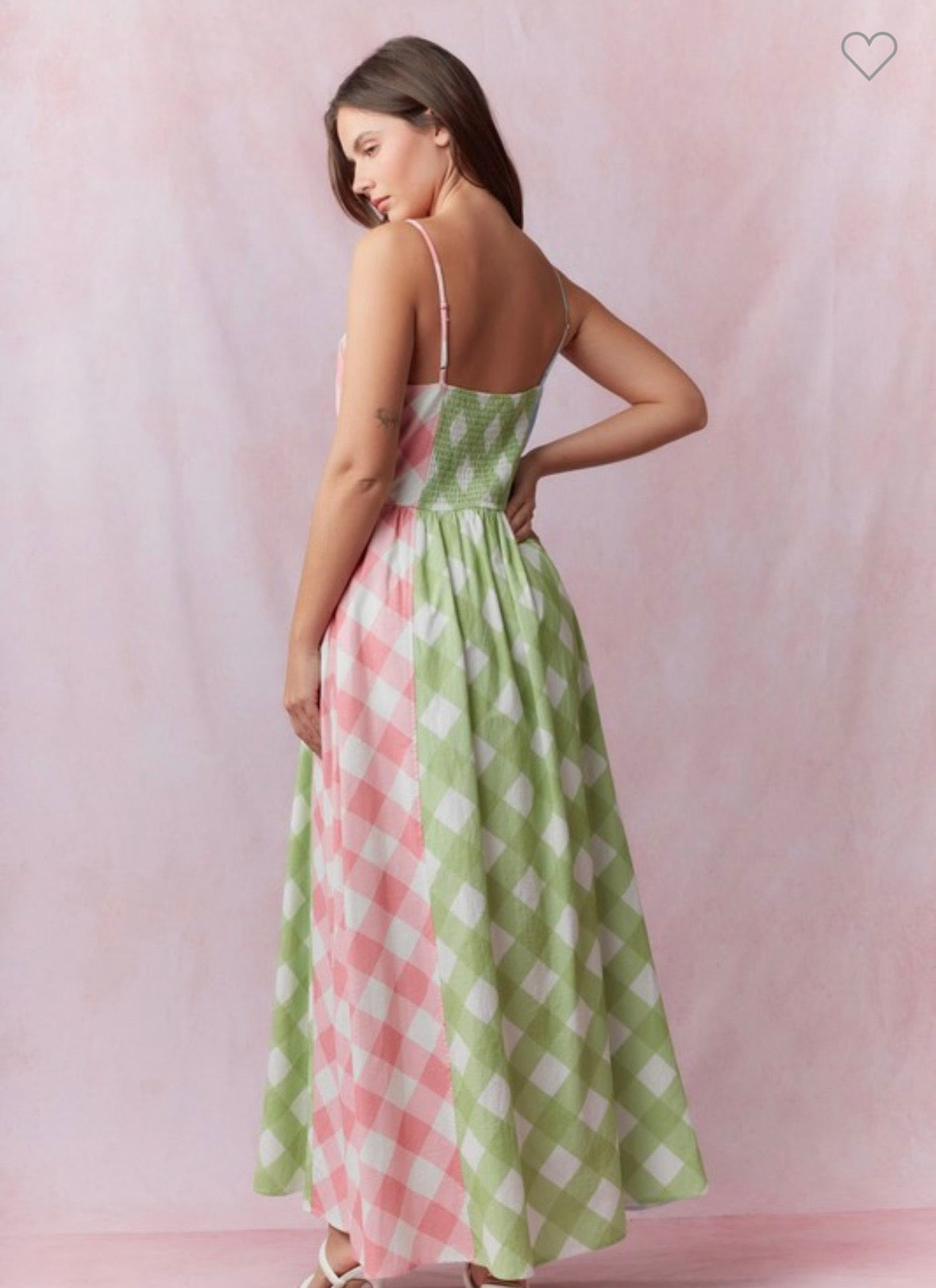 Spring Gingham Maxi
