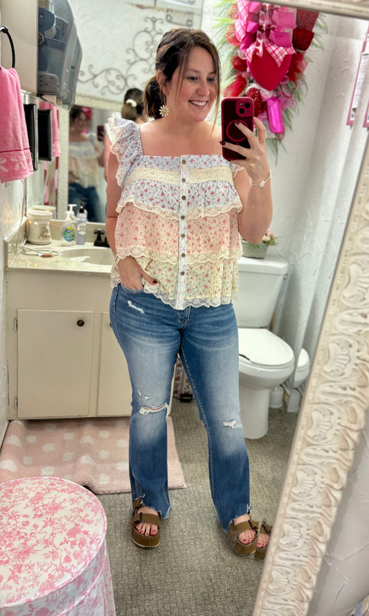 Cute Ruffle Top by BiBi