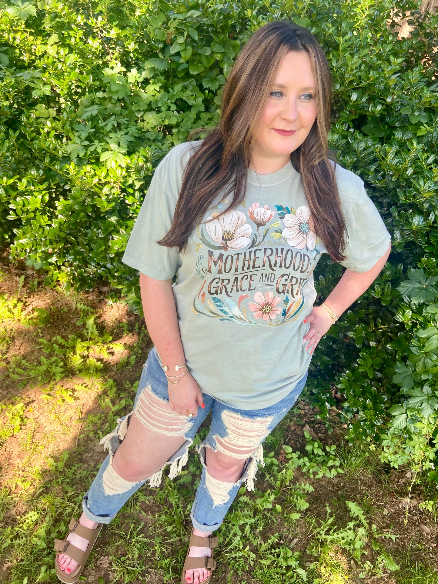 Motherhood Grace & Grit Tee