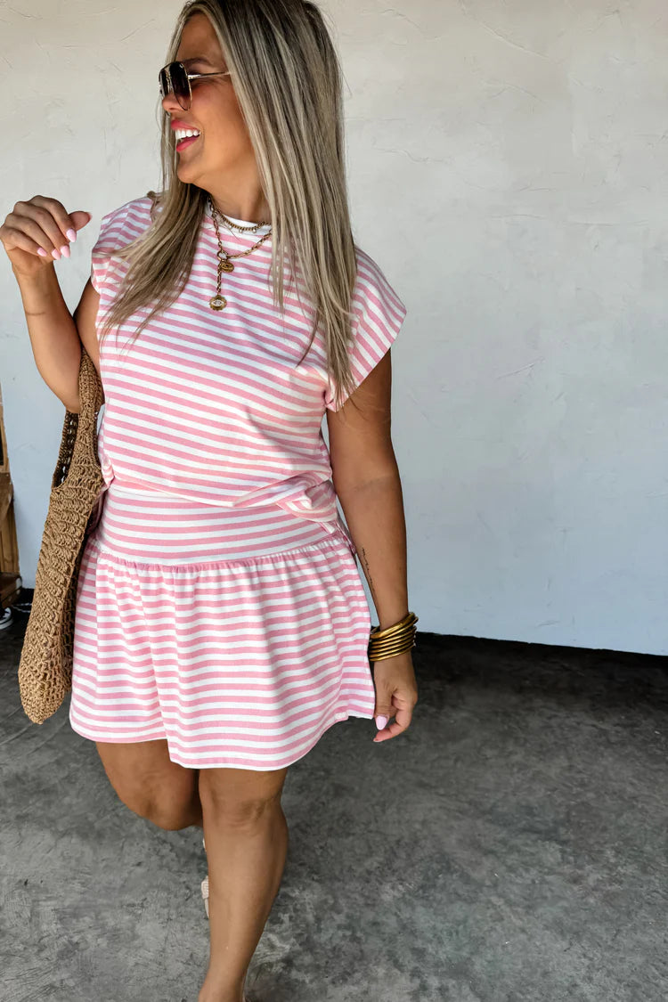 Coastal Stripes Skort Set