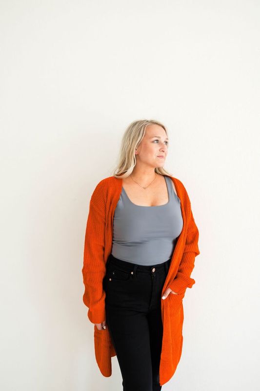 Crisp Fall Knit Cardigan