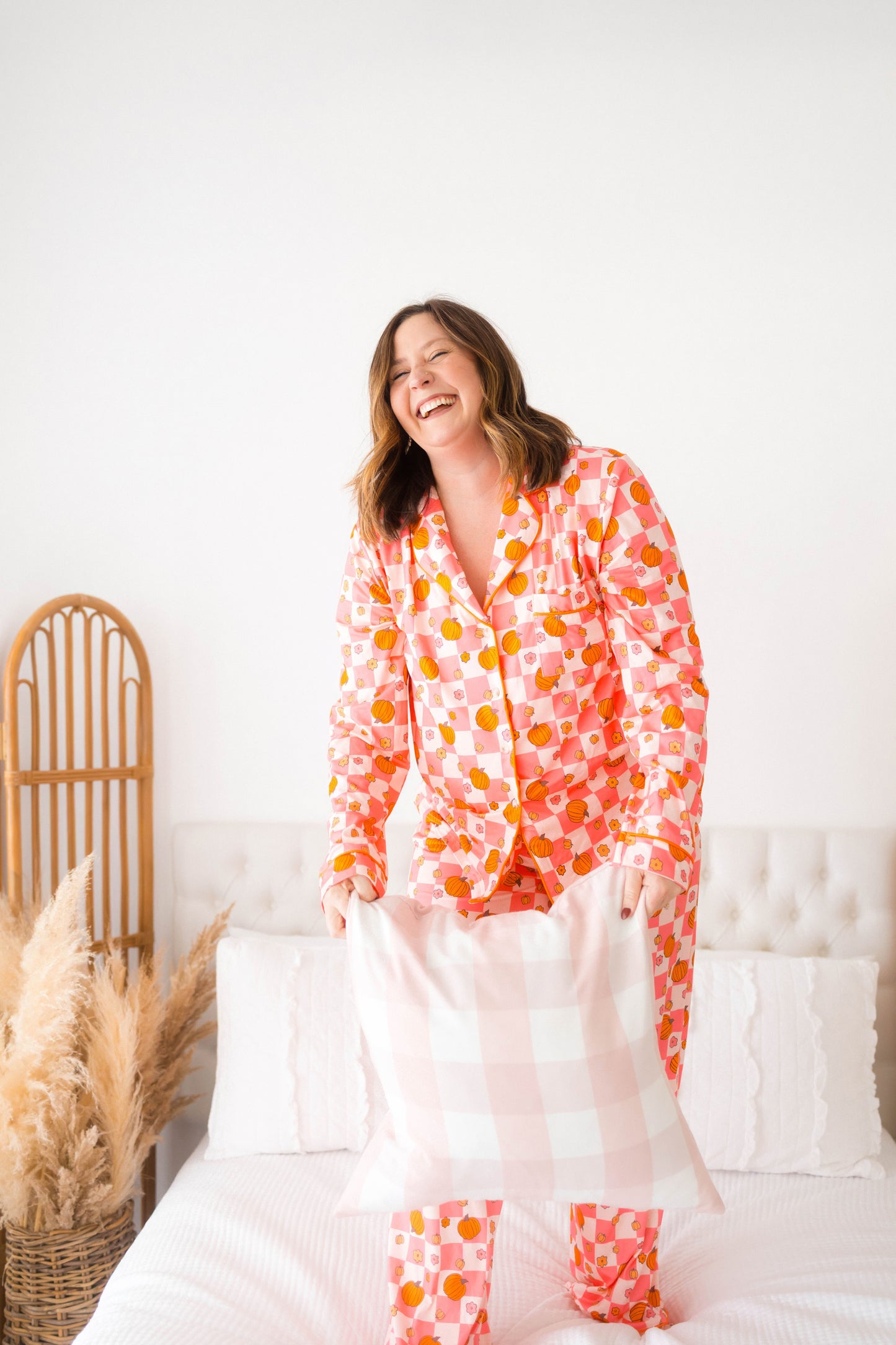 Emily Paige Designs Retro Pumpkin PJ Set