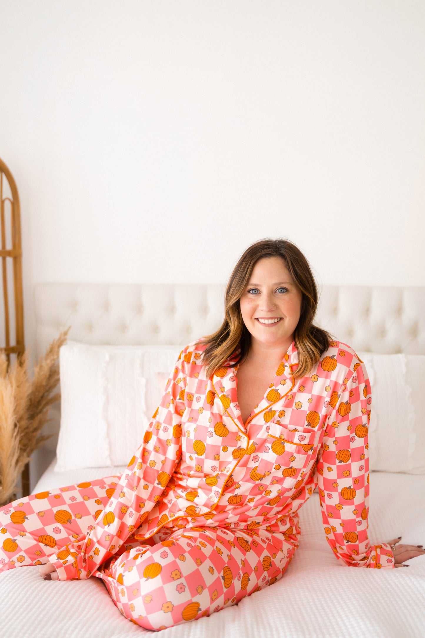 Emily Paige Designs Retro Pumpkin PJ Set