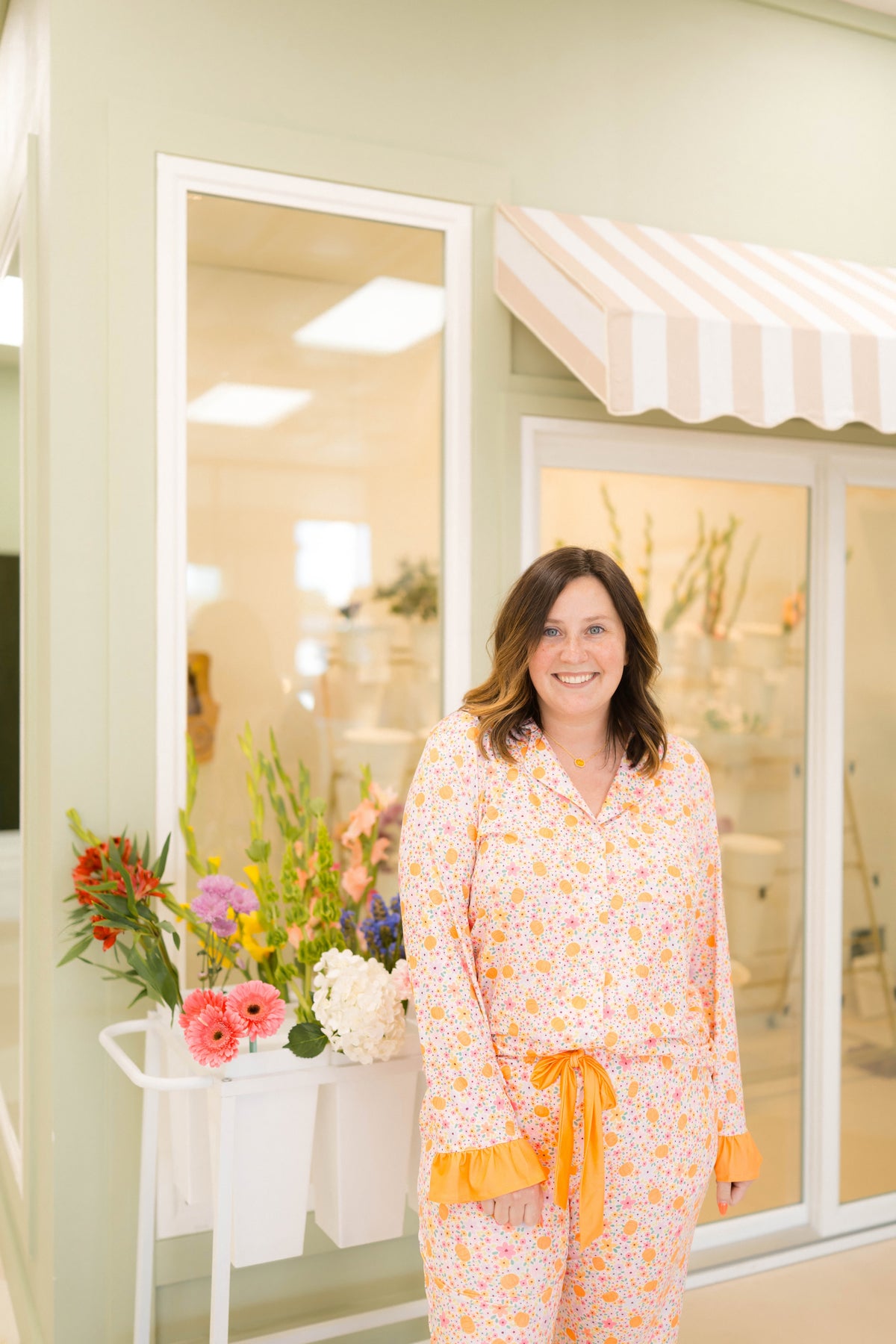 Emily Paige Designs Floral Pumpkin PJ Set Deposit