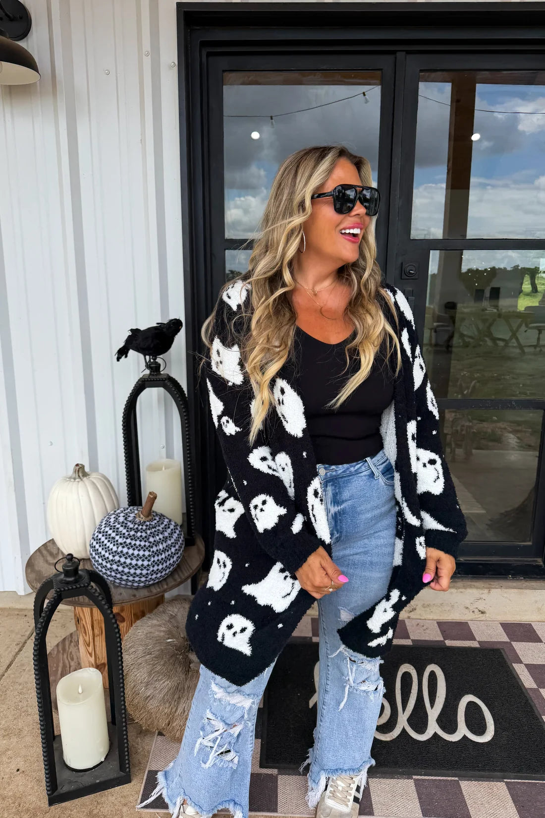 Boo Crew Reversible Cardigan by Blakeley