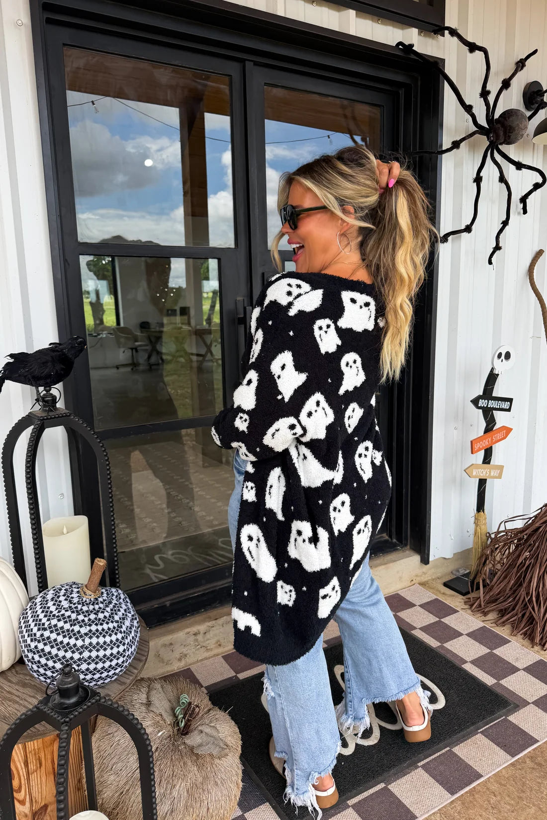 Boo Crew Reversible Cardigan by Blakeley