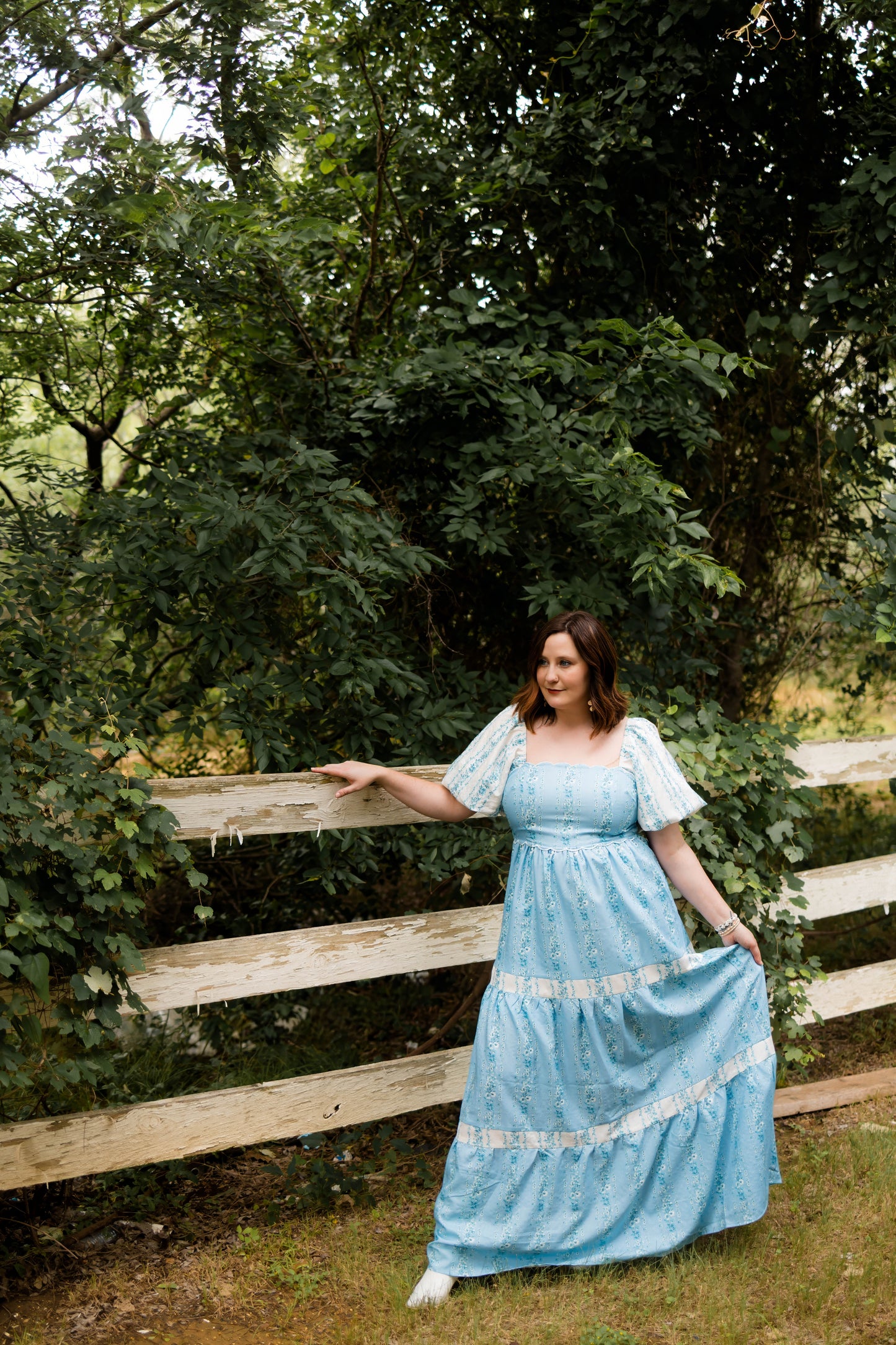 Blue Floral Maxi by Rareraw