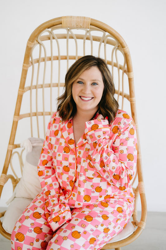 Emily Paige Designs Retro Pumpkin PJ Set Deposit