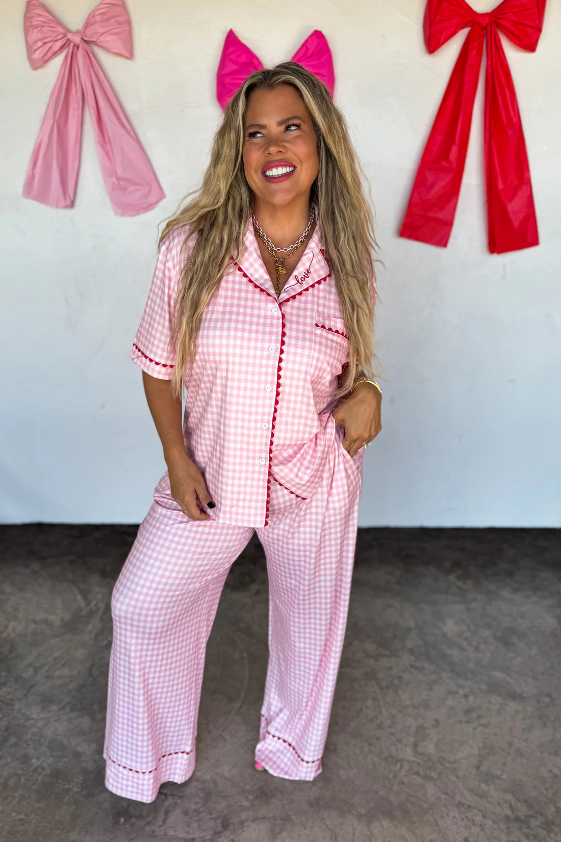 Blakeley Gingham Love PJ Set