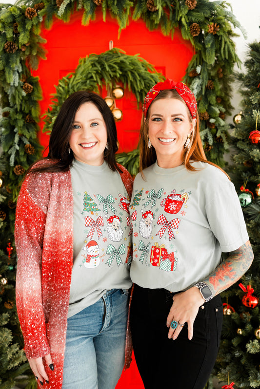 Multi Christmas Tee Bay Comfort Colors Tee