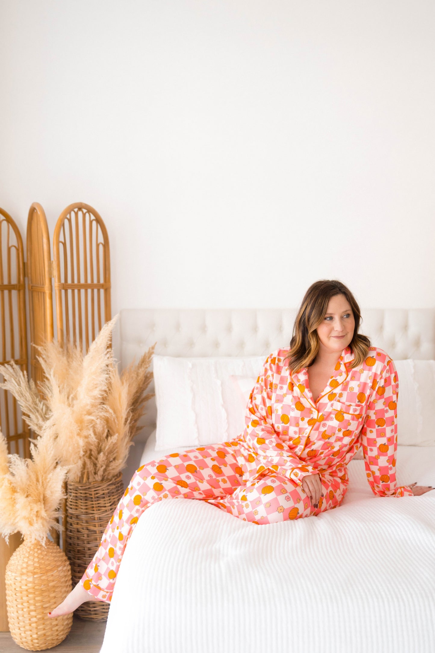 Emily Paige Designs Retro Pumpkin PJ Set