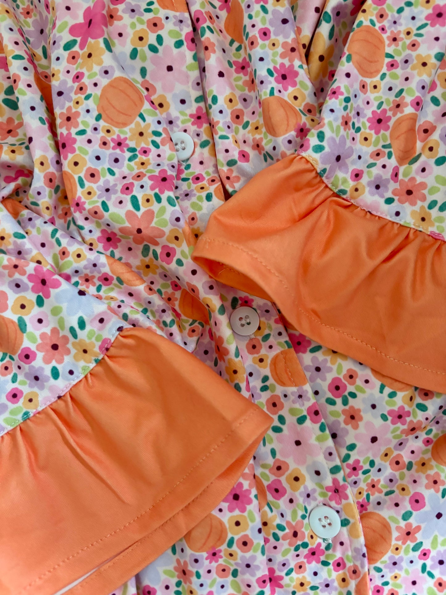 Emily Paige Designs Floral Pumpkin PJ Set Deposit