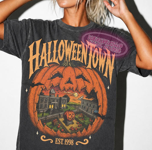 Charcoal Halloween Town Tee/Sweatshirt