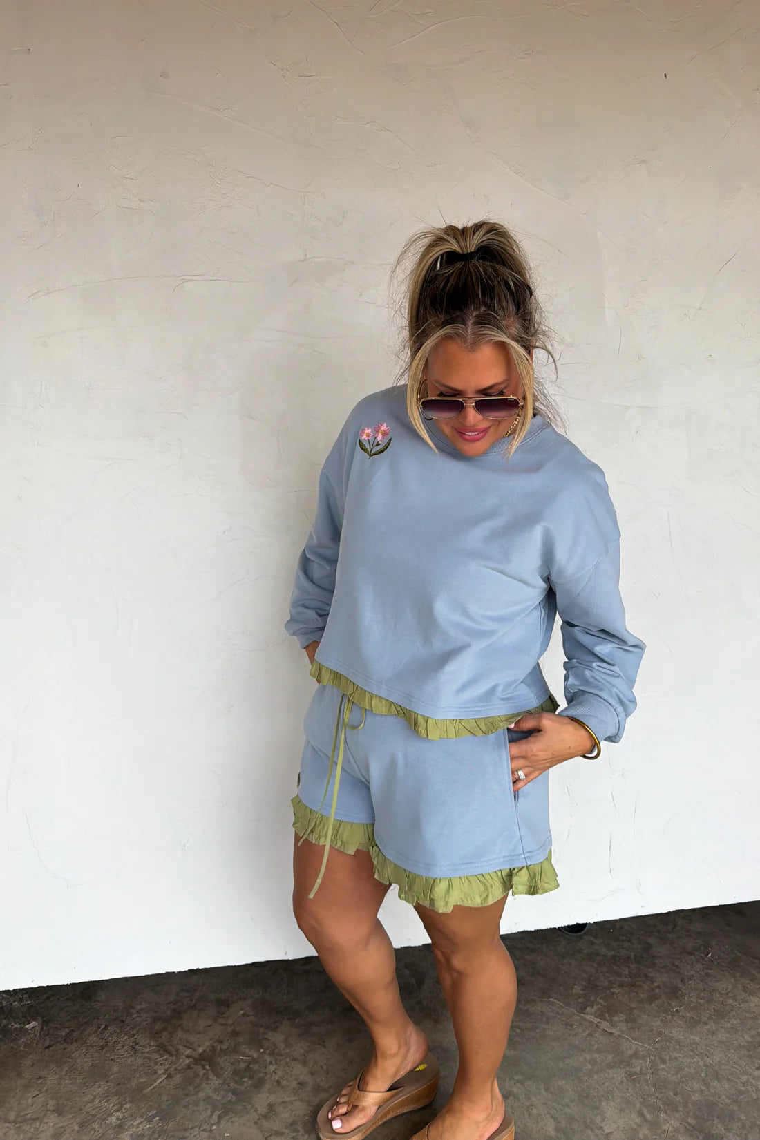 Spring Flower Short Set by Blakeley